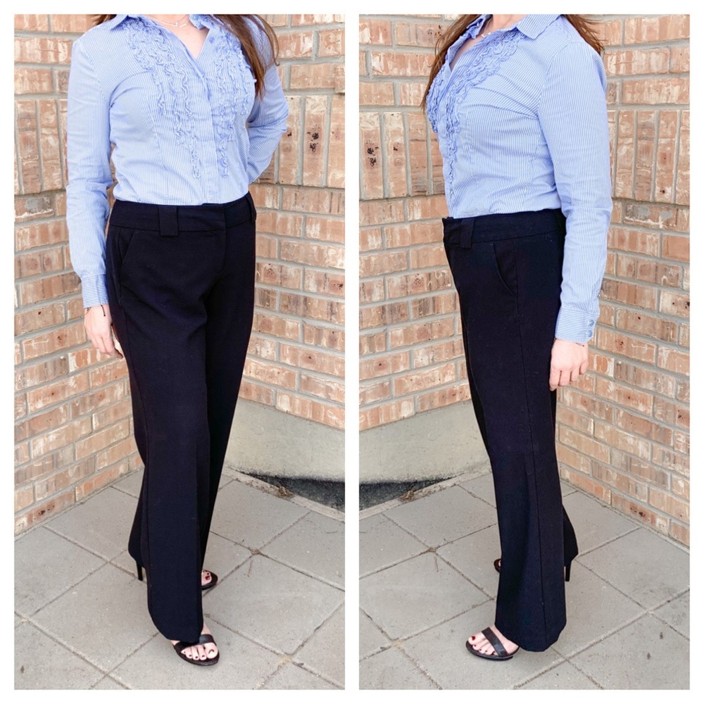 New York and Co stretch wide leg dress trousers